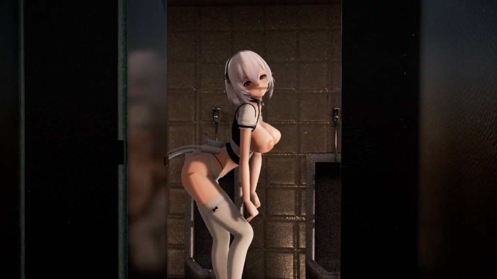 ドスケベメイドが公衆便所で躍ってくれた