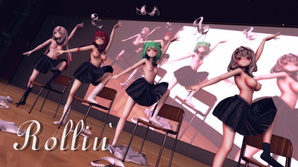 【MMD】『Rollin』by あ〇め、マ〇ン、る〇あ、ク〇ヱ【1080P】60fps