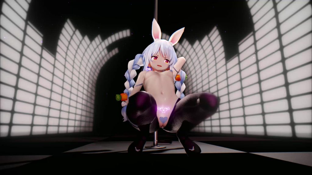 ペ〇ラでガニ股ポールダンス